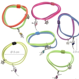 Rhythmic Gymnastics Charm Neon Elastic Bracelet