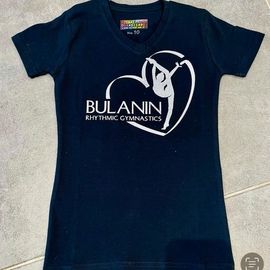 Черная футболка с лого BULANIN